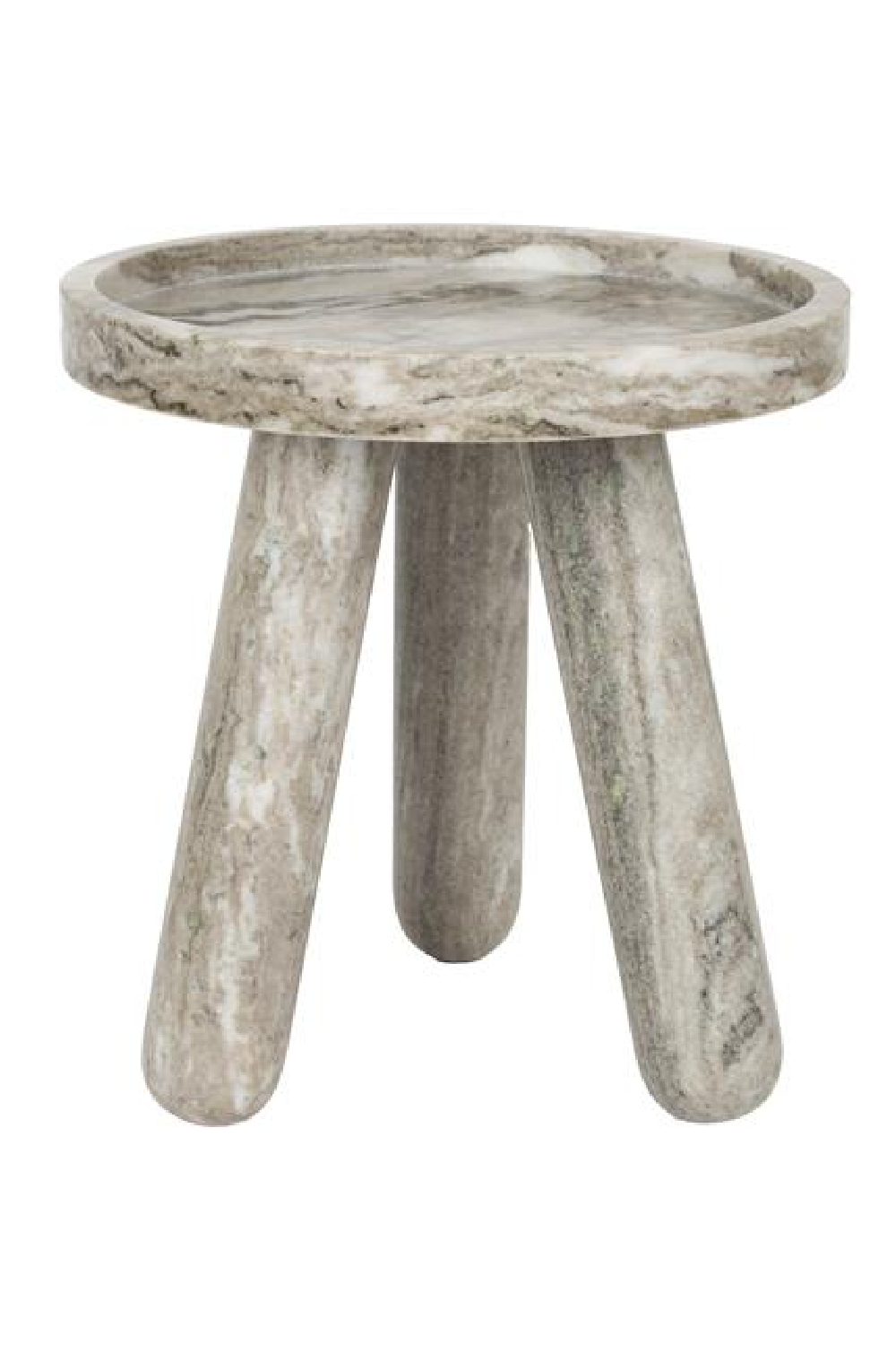 Brown Marble Tripod Side Table | Zuiver Cosmopolitan | OROA.com