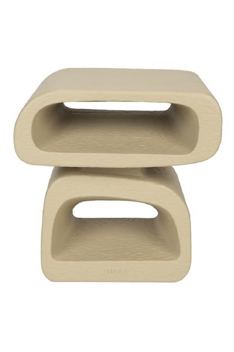 Beige Resin Side Table | Zuiver Eddy | OROA.com