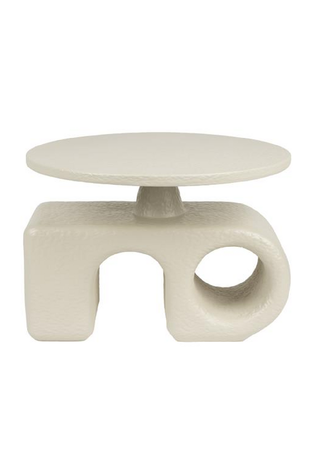 Beige Sculptural Side Table | Zuiver Hermit | OROA.com