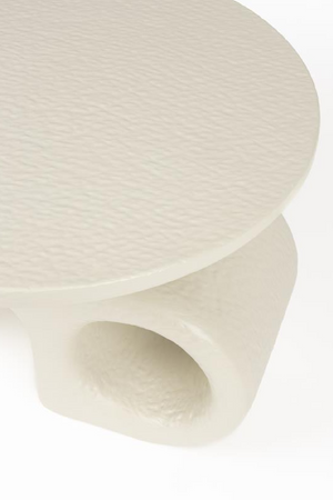 Beige Sculptural Side Table | Zuiver Hermit | OROA.com