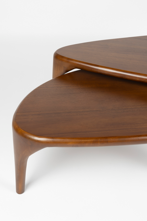 Solid Wood Nested Coffee Tables (2) | Zuiver Isla | OROA.com