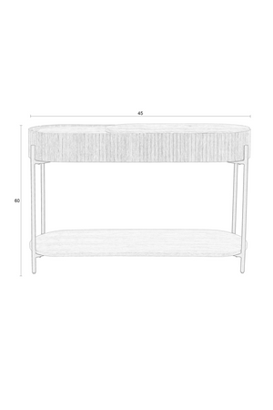 Oblong Oak Console Table | Zuiver Slides | OROA.com