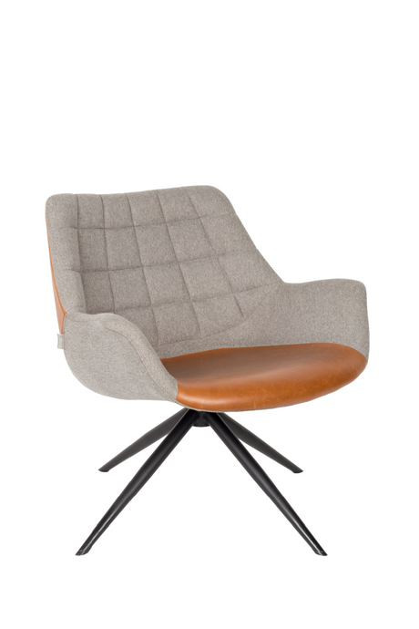 Brown Upholstered Accent Chair | Zuiver Doulton | OROA.com