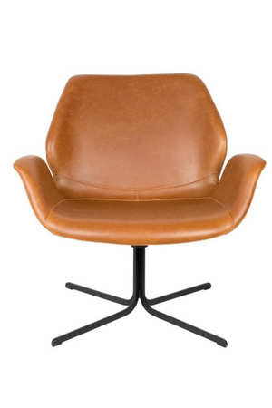 Leather Swivel Lounge Chair | Zuiver Nikki | Oroa.com
