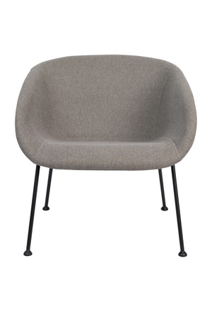 Gray Upholstered Lounge Chair | Zuiver Feston | OROA.com