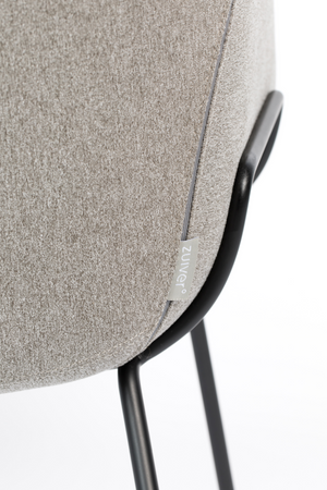 Gray Upholstered Lounge Chair | Zuiver Feston | OROA.com