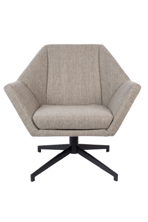 Gray Upholstered Lounge Chair | Zuiver Uncle Jesse | OROA.com