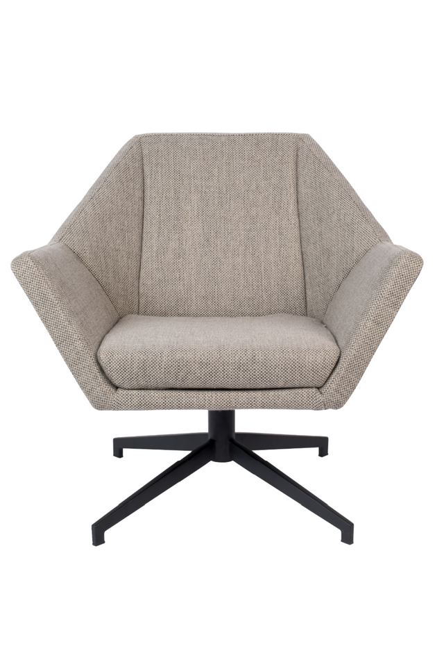 Gray Upholstered Lounge Chair | Zuiver Uncle Jesse | OROA.com