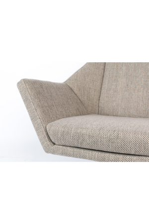 Gray Upholstered Lounge Chair | Zuiver Uncle Jesse | OROA.com