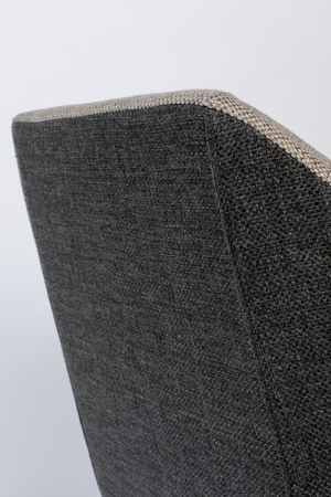 Gray Upholstered Lounge Chair | Zuiver Uncle Jesse | OROA.com