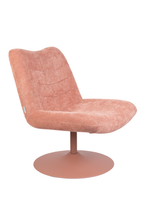Upholstered Pedestal Lounge Chair | Zuiver Bubba | OROA.com