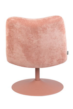 Upholstered Pedestal Lounge Chair | Zuiver Bubba | OROA.com