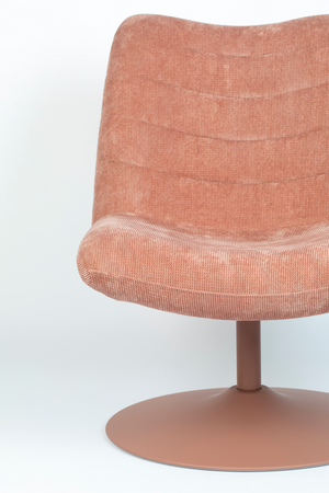 Upholstered Pedestal Lounge Chair | Zuiver Bubba | OROA.com