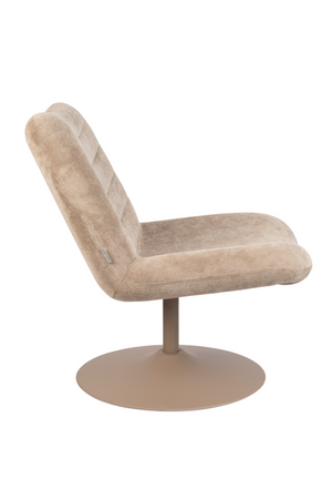 Upholstered Pedestal Lounge Chair | Zuiver Bubba | OROA.com