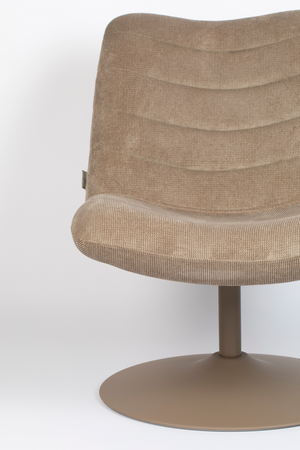 Upholstered Pedestal Lounge Chair | Zuiver Bubba | OROA.com