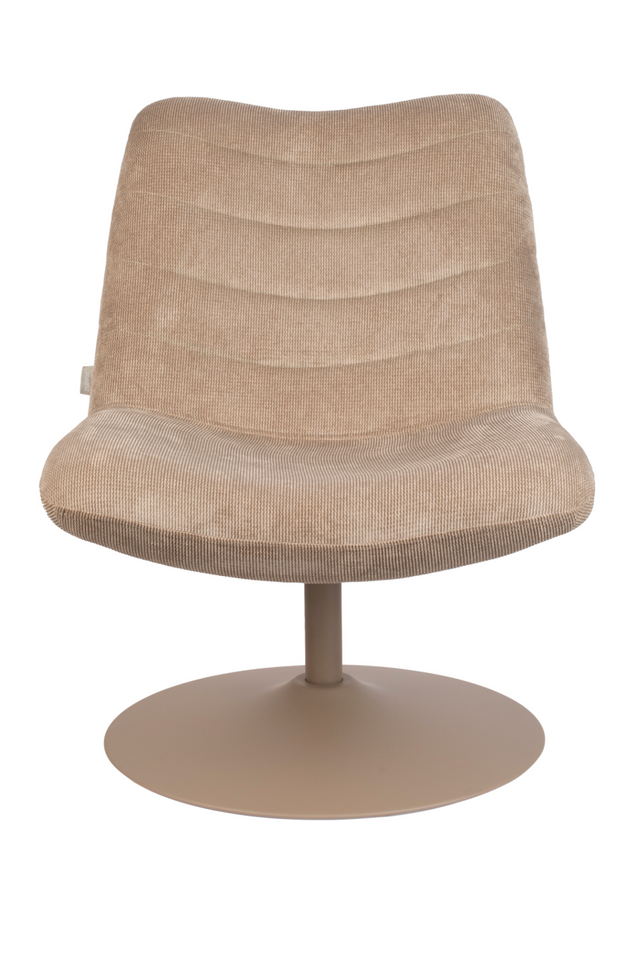 Upholstered Pedestal Lounge Chair | Zuiver Bubba | OROA.com