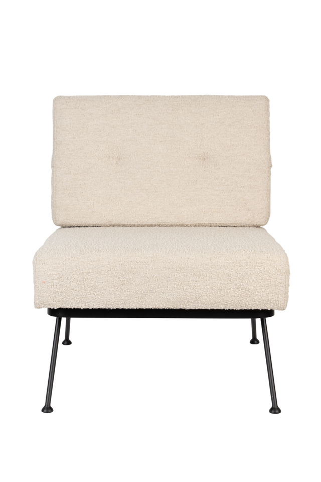Beige Minimalist Lounge Chair | Zuiver Bowie | OROA.com