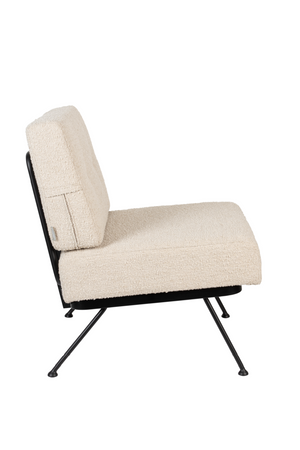 Beige Minimalist Lounge Chair | Zuiver Bowie | OROA.com