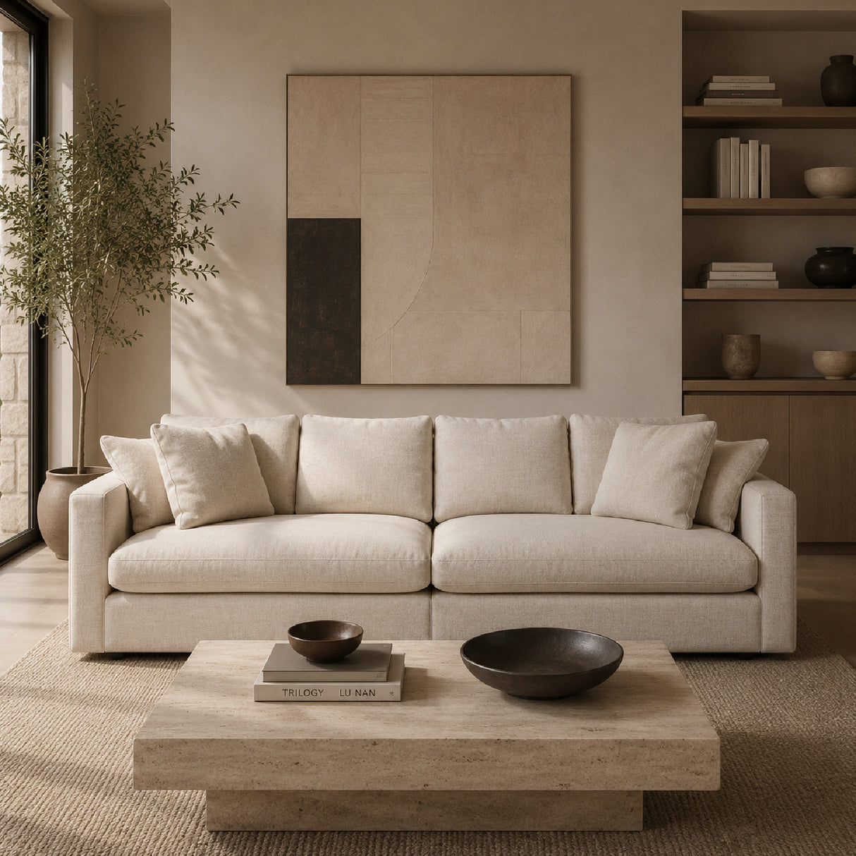   Upholstered 3-Seater Sofa | Oroa.com
