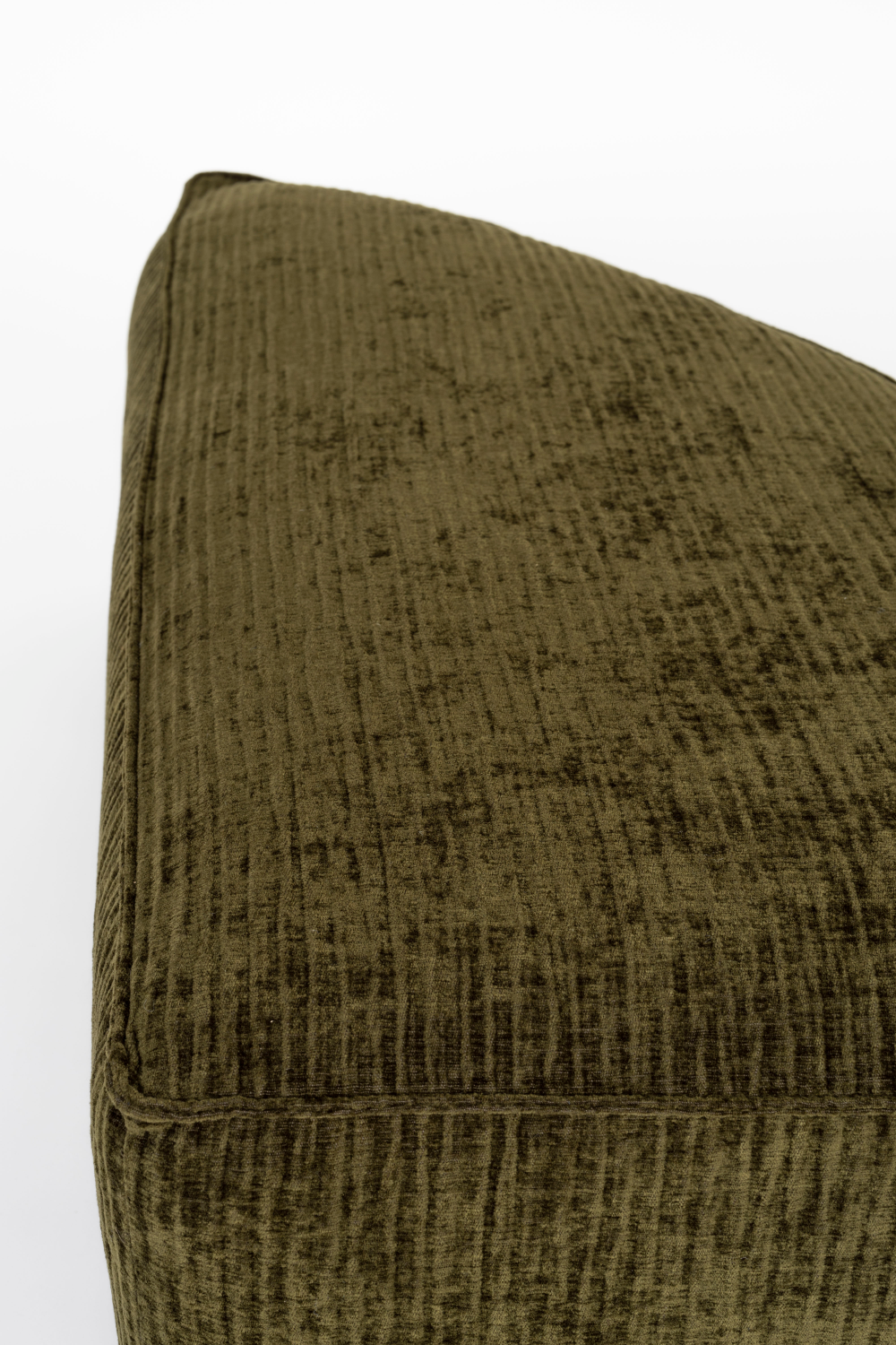 Green Upholstered Pouf | Zuiver Hunter | OROA.com