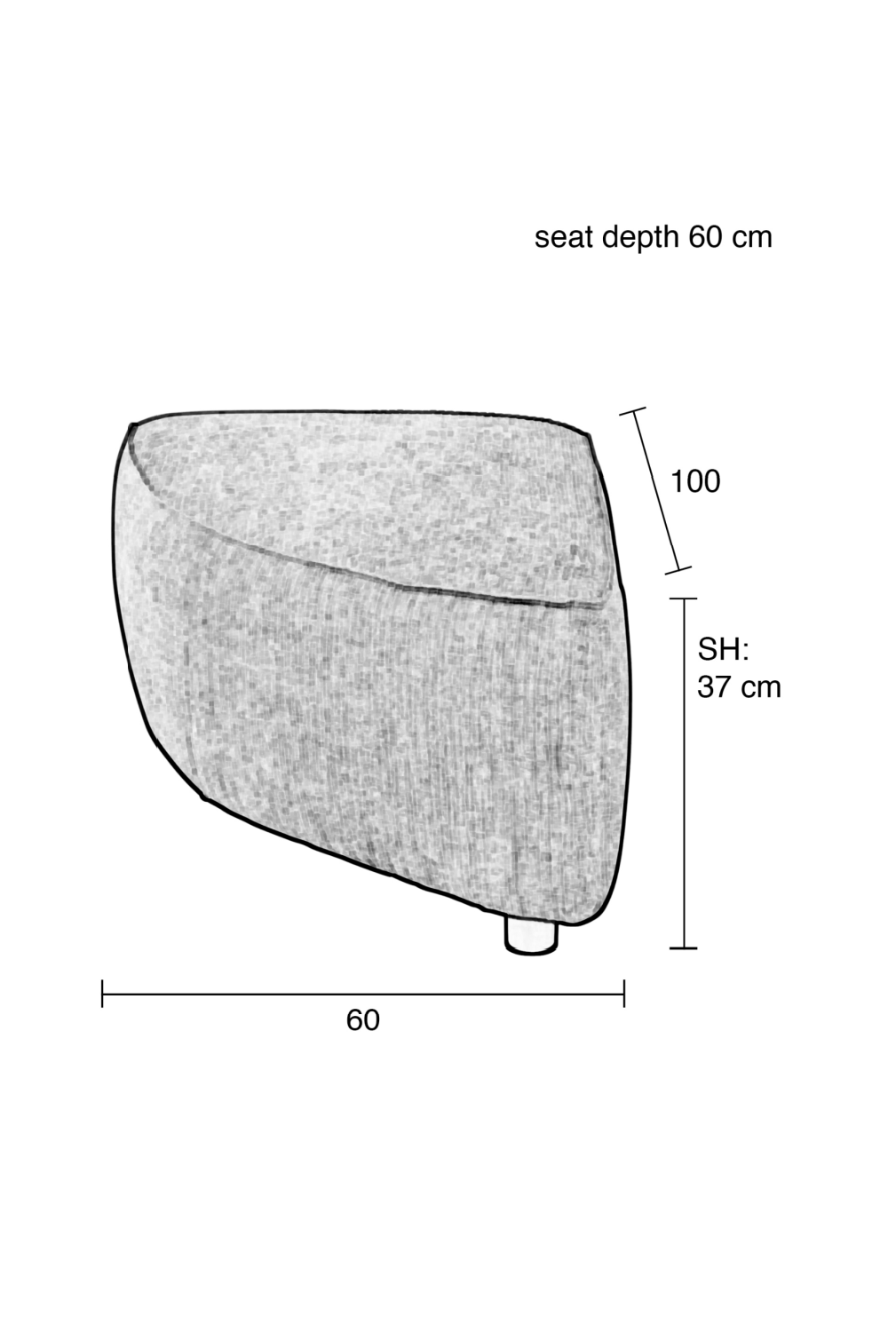 Blue Upholstered Sofa | Zuiver Hunter | OROA.com