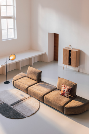 Brown Upholstered Sofa | Zuiver Element | OROA.com