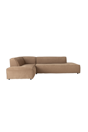 Brown Ribcord Sectional Sofa | Zuiver Fat Freddy | OROA.com