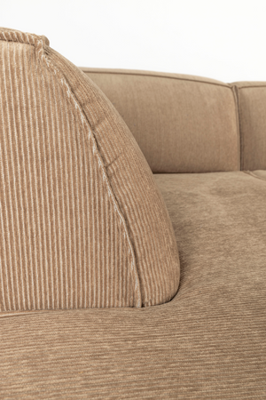 Brown Ribcord Sectional Sofa | Zuiver Fat Freddy | OROA.com