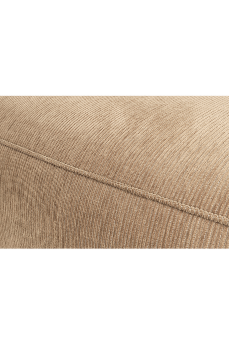 Brown Ribcord Sectional Sofa | Zuiver Fat Freddy | OROA.com