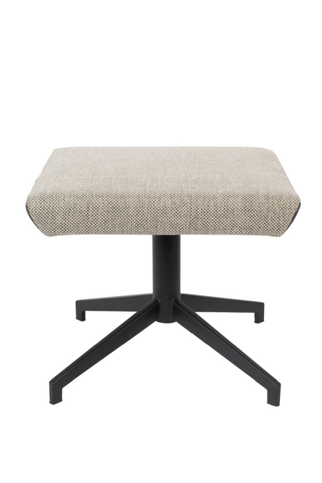 Light Gray Upholstered Ottoman | Zuiver Uncle Jesse | OROA.com