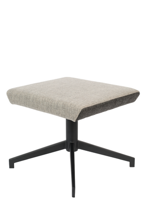 Light Gray Upholstered Ottoman | Zuiver Uncle Jesse | OROA.com