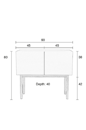 White Wooden Cabinet | Zuiver High On | OROA.com