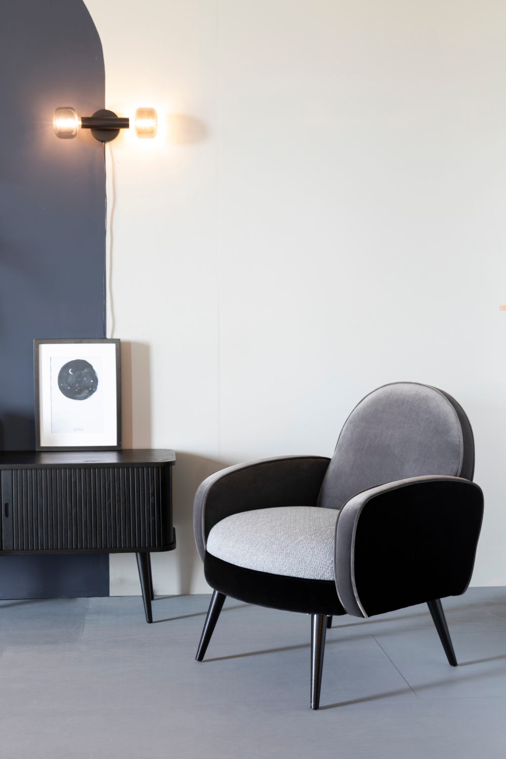 Tambour Sliding Doors Sideboard | Zuiver Barbier | Oroa.com