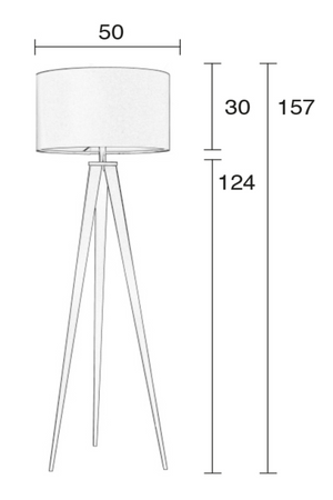 Minimalist Floor Lamp | Zuiver Tripod | Oroa.com