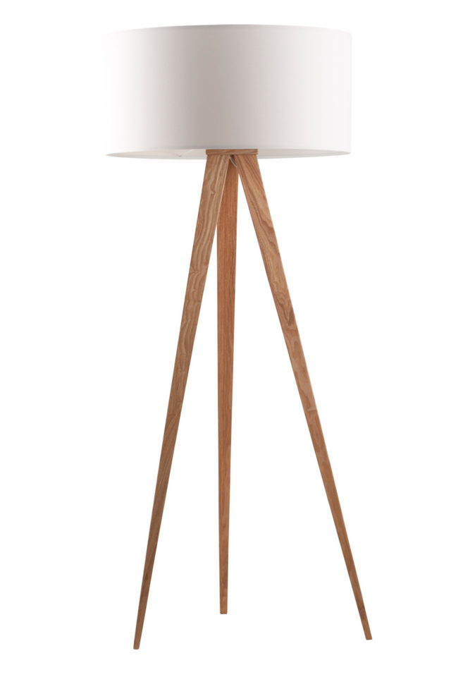Wooden Leg Floor Lamp | Zuiver Tripod | Oroa.com