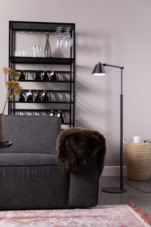 Black Task Floor Lamp | Zuiver Lub | OROA.com