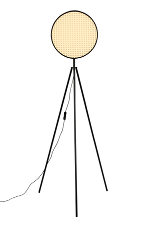 Round Rattan Tripod Floor Lamp | Zuiver Sien | OROA.com