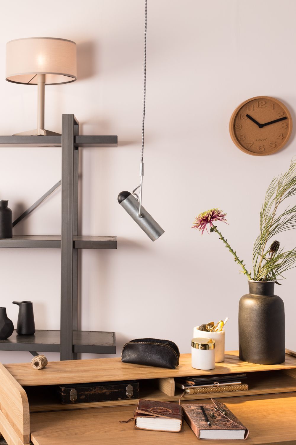 Taupe Table Lamp | Zuiver Shelby | OROA.com