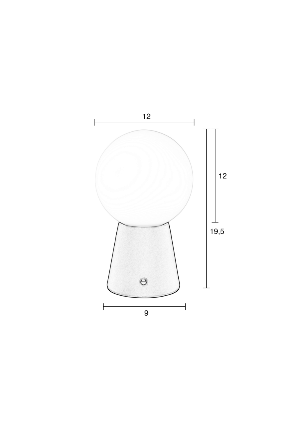 Glass Orb Table Lamp | Zuiver Stellar | OROA.com