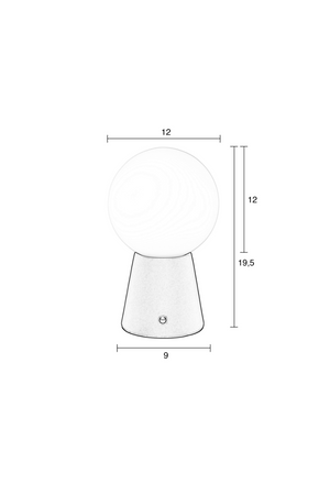 Glass Orb Table Lamp | Zuiver Stellar | OROA.com