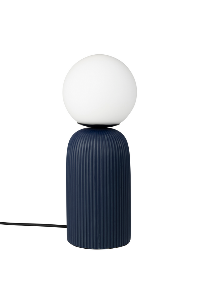 Blue Fluted Ceramic Table Lamp S | Zuiver Dash | OROA.com