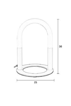 Sculptural Beige Table Lamp | Zuiver Arch | OROA.com