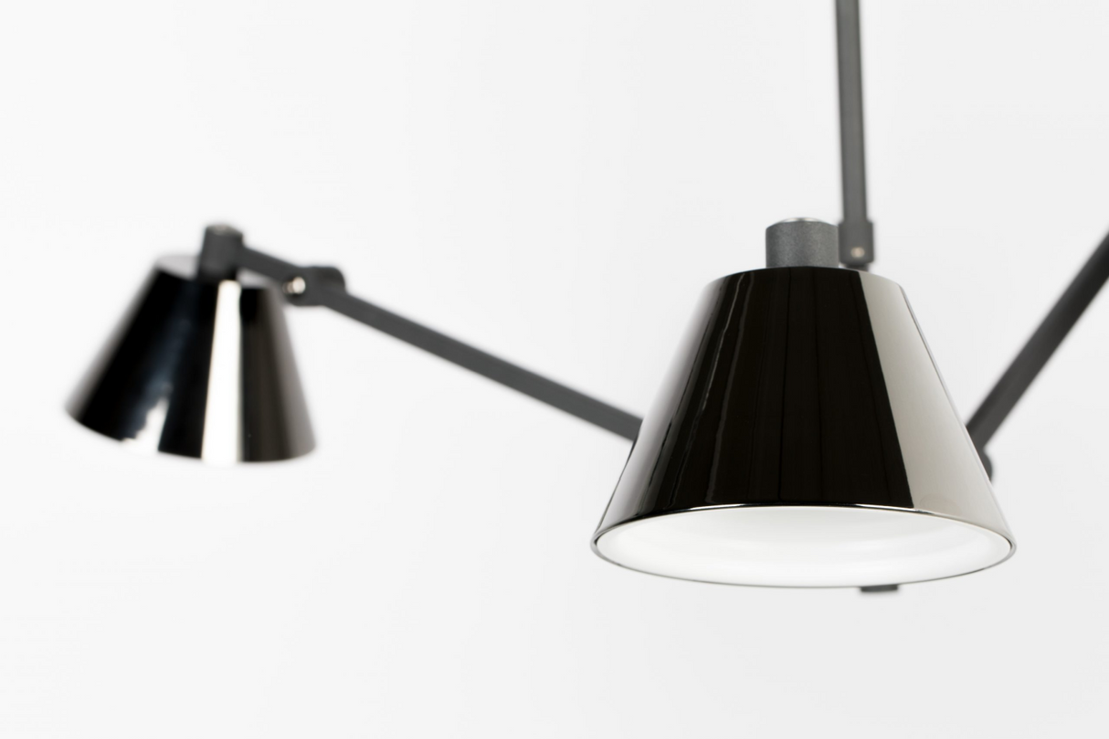 Black 3-Light Pendant Lamp | Zuiver Lub | OROA.com