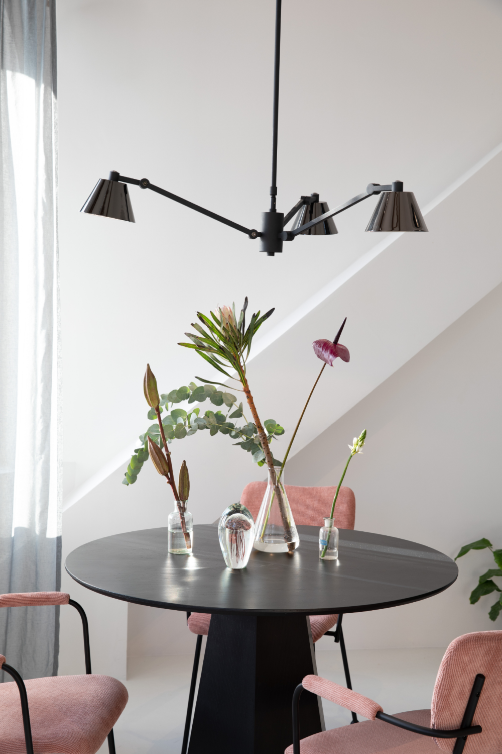 Black 3-Light Pendant Lamp | Zuiver Lub | OROA.com
