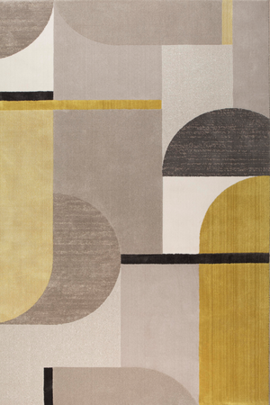 Gray And Yellow Carpet | Zuiver Hilton | OROA.com