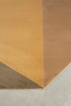 Brown Geometrical Modern Carpet | Zuiver Harmony | OROA.com