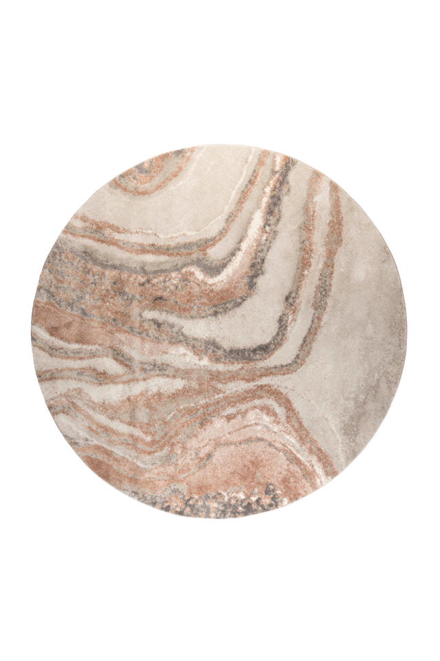 Round Gray Contemporary Carpet | Zuiver Solar | Oroatrade.com