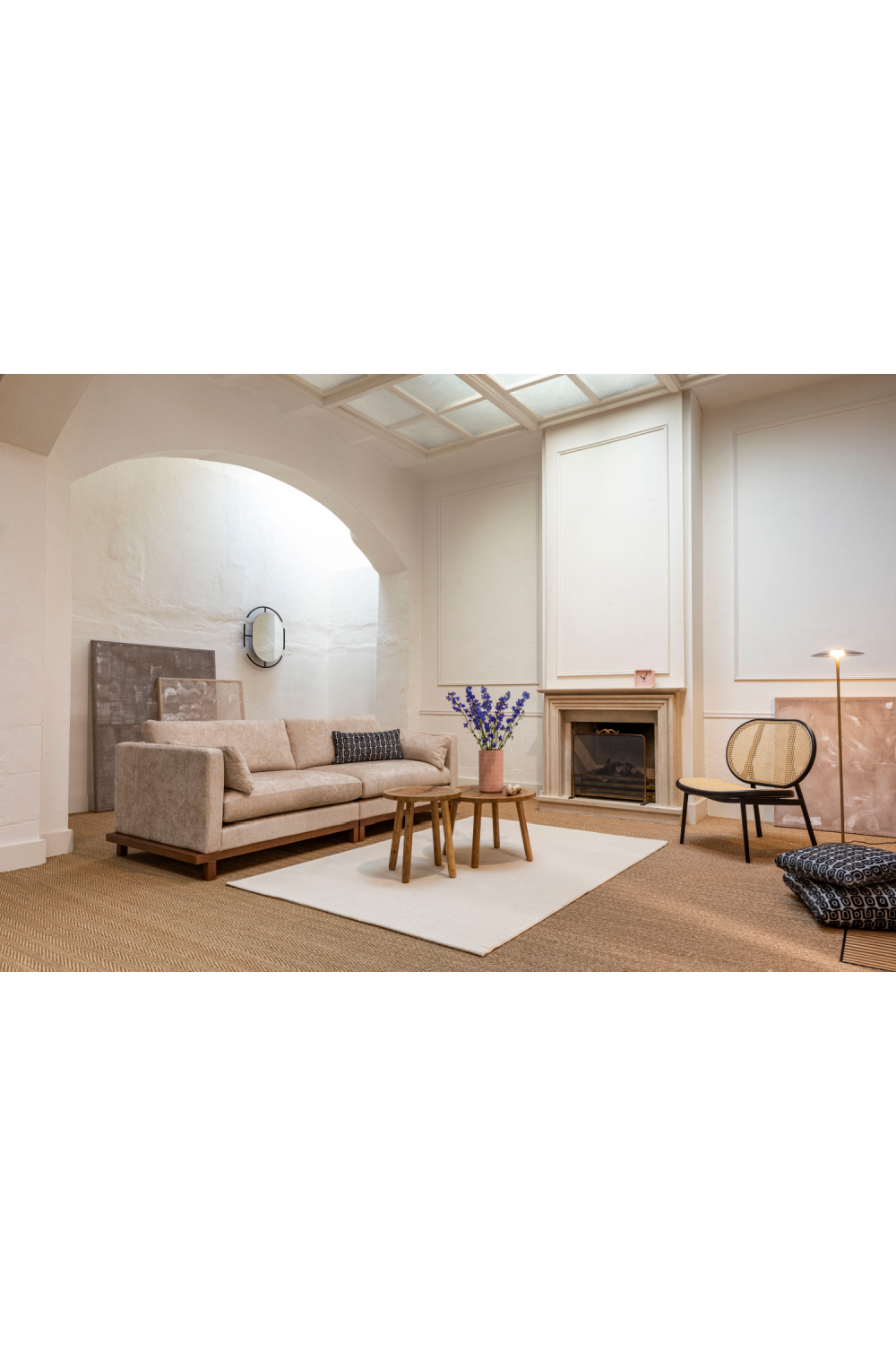 Cream Minimalist Carpet | Zuiver Shore | OROA.com