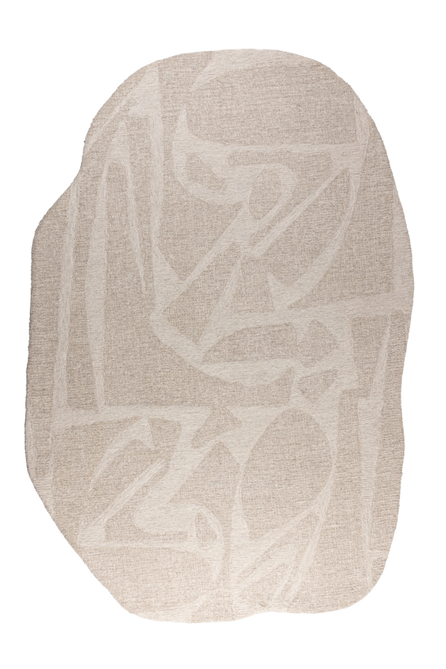 Organic-Shaped Wool Rug 5' x 7'5" | Zuiver Forms | OROA.com