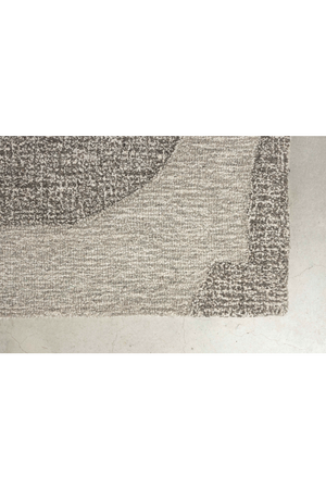 Gray Wool Patterned Rug 5' x 7'5" | Zuiver Frantic | OROA.com